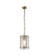 Butler 20.5cm Pendant 1 Light E27 Antique Brass / Seeded Clear (E) Glass-1