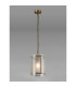 Butler 20.5cm Pendant 1 Light E27 Antique Brass / Seeded Clear (E) Glass-3