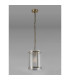 Butler 20.5cm Pendant 1 Light E27 Antique Brass / Seeded Clear (E) Glass-7
