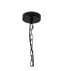 Butler 20.5cm Pendant 1 Light E27 Matt Black / Narrow Ribbed Clear (B) Glass-5