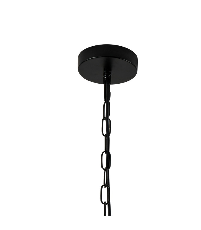 Butler 20.5cm Pendant 1 Light E27 Matt Black / Wide Ribbed Clear (C) Glass-5