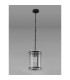 Butler 20.5cm Pendant 1 Light E27 Matt Black / Wide Ribbed Clear (C) Glass-7