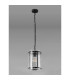Butler 20.5cm Pendant 1 Light E27 Matt Black / Rippled Clear (F) Glass-7