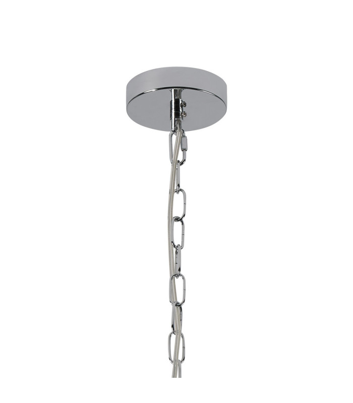 Butler 20.5cm Pendant 1 Light E27 Polished Chrome / Narrow Ribbed Clear (B) Glass-5
