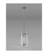 Butler 20.5cm Pendant 1 Light E27 Polished Chrome / Wide Ribbed Clear (C) Glass-7