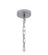 Butler 20.5cm Pendant 1 Light E27 Polished Chrome / Cobbled Clear (D) Glass-5