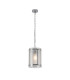 Butler 20.5cm Pendant 1 Light E27 Polished Chrome / Seeded Clear (E) Glass-1