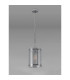 Butler 20.5cm Pendant 1 Light E27 Polished Chrome / Seeded Clear (E) Glass-7