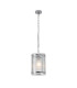 Butler 20.5cm Pendant 1 Light E27 Polished Chrome / Rippled Clear (F) Glass-1