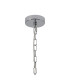 Butler 20.5cm Pendant 1 Light E27 Polished Chrome / Rippled Clear (F) Glass-5
