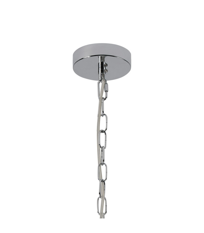 Butler 20.5cm Pendant 1 Light E27 Polished Chrome / Rippled Clear (F) Glass-5