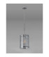 Butler 20.5cm Pendant 1 Light E27 Polished Chrome / Rippled Clear (F) Glass-7