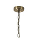 Butler 35cm Pendant 2 Light E27 Antique Brass / Narrow Ribbed Clear (B) Glass-5