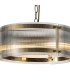 Butler 35cm Pendant 2 Light E27 Antique Brass / Narrow Ribbed Clear (B) Glass-6
