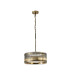 Butler 35cm Pendant 2 Light E27 Antique Brass / Wide Ribbed Clear (C) Glass-1