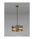 Butler 35cm Pendant 2 Light E27 Antique Brass / Wide Ribbed Clear (C) Glass-3