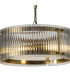 Butler 35cm Pendant 2 Light E27 Antique Brass / Wide Ribbed Clear (C) Glass-6