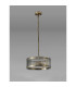 Butler 35cm Pendant 2 Light E27 Antique Brass / Wide Ribbed Clear (C) Glass-7