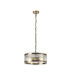 Butler 35cm Pendant 2 Light E27 Antique Brass / Cobbled Clear (D) Glass-1