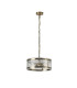 Butler 35cm Pendant 2 Light E27 Antique Brass / Cobbled Clear (D) Glass-4