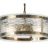 Butler 35cm Pendant 2 Light E27 Antique Brass / Cobbled Clear (D) Glass-6