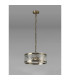 Butler 35cm Pendant 2 Light E27 Antique Brass / Cobbled Clear (D) Glass-7