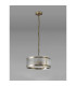 Butler 35cm Pendant 2 Light E27 Antique Brass / Seeded Clear (E) Glass-7