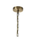 Butler 35cm Pendant 2 Light E27 Antique Brass / Rippled Clear (F) Glass-5