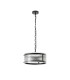 Butler 35cm Pendant 2 Light E27 Matt Black / Narrow Ribbed Clear (B) Glass-3