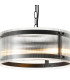 Butler 35cm Pendant 2 Light E27 Matt Black / Narrow Ribbed Clear (B) Glass-5