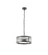 Butler 35cm Pendant 2 Light E27 Matt Black / Wide Ribbed Clear (C) Glass-4
