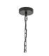Butler 35cm Pendant 2 Light E27 Matt Black / Wide Ribbed Clear (C) Glass-5