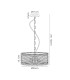 Butler 35cm Pendant 2 Light E27 Matt Black / Seeded Clear (E) Glass-2