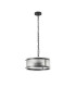Butler 35cm Pendant 2 Light E27 Matt Black / Seeded Clear (E) Glass-4