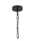 Butler 35cm Pendant 2 Light E27 Matt Black / Seeded Clear (E) Glass-5