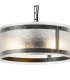 Butler 35cm Pendant 2 Light E27 Matt Black / Seeded Clear (E) Glass-6