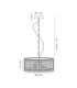 Butler 35cm Pendant 2 Light E27 Polished Chrome / Narrow Ribbed Clear (B) Glass-2