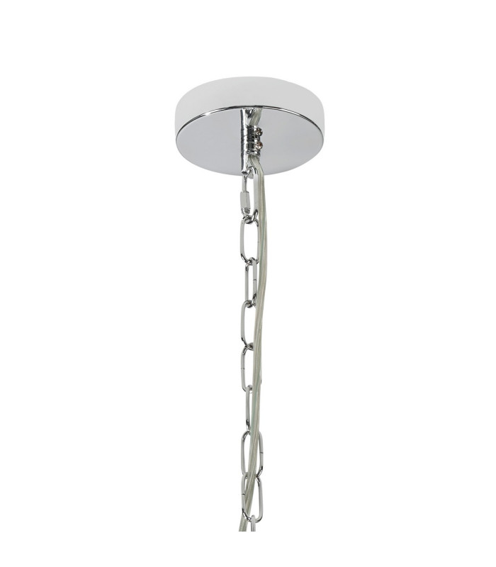 Butler 35cm Pendant 2 Light E27 Polished Chrome / Narrow Ribbed Clear (B) Glass-5