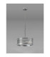 Butler 35cm Pendant 2 Light E27 Polished Chrome / Narrow Ribbed Clear (B) Glass-7