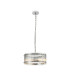Butler 35cm Pendant 2 Light E27 Polished Chrome / Wide Ribbed Clear (C) Glass-1
