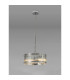 Butler 35cm Pendant 2 Light E27 Polished Chrome / Wide Ribbed Clear (C) Glass-3
