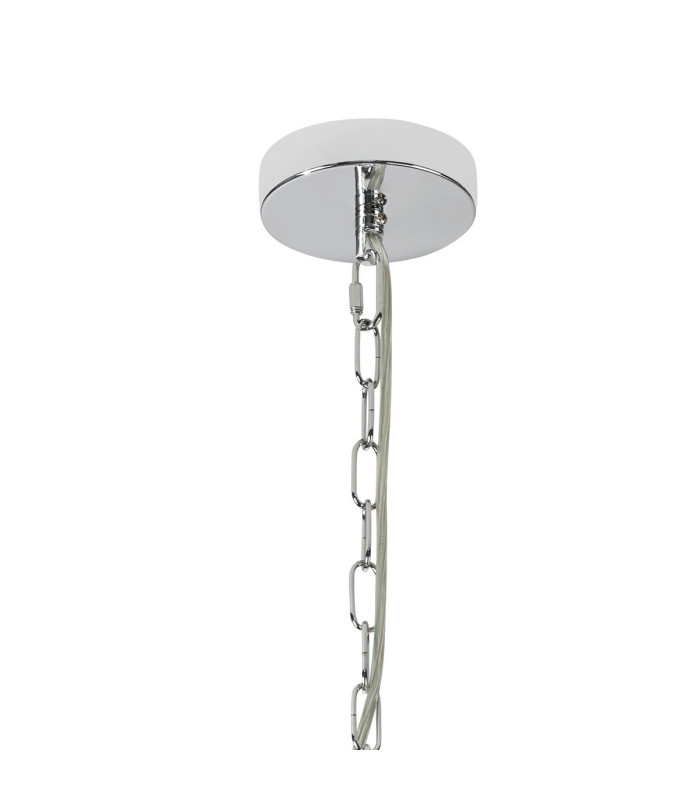 Butler 35cm Pendant 2 Light E27 Polished Chrome / Wide Ribbed Clear (C) Glass-5