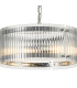 Butler 35cm Pendant 2 Light E27 Polished Chrome / Wide Ribbed Clear (C) Glass-6