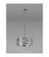 Butler 35cm Pendant 2 Light E27 Polished Chrome / Wide Ribbed Clear (C) Glass-7