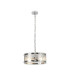 Butler 35cm Pendant 2 Light E27 Polished Chrome / Cobbled Clear (D) Glass-1
