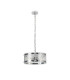 Butler 35cm Pendant 2 Light E27 Polished Chrome / Cobbled Clear (D) Glass-4