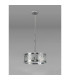 Butler 35cm Pendant 2 Light E27 Polished Chrome / Cobbled Clear (D) Glass-7