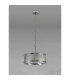 Butler 35cm Pendant 2 Light E27 Polished Chrome / Seeded Clear (E) Glass-7