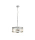 Butler 35cm Pendant 2 Light E27 Polished Chrome / Rippled Clear (F) Glass-1