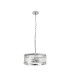 Butler 35cm Pendant 2 Light E27 Polished Chrome / Rippled Clear (F) Glass-4